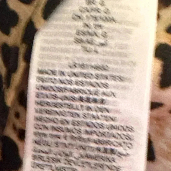 NEW LARK & RO Ladies Cheetah Print Top Size large NWT - Picture 4 of 4